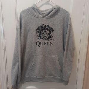 Queen Official Classic Crest LogoVisit >XWhite Pullover Hoodie